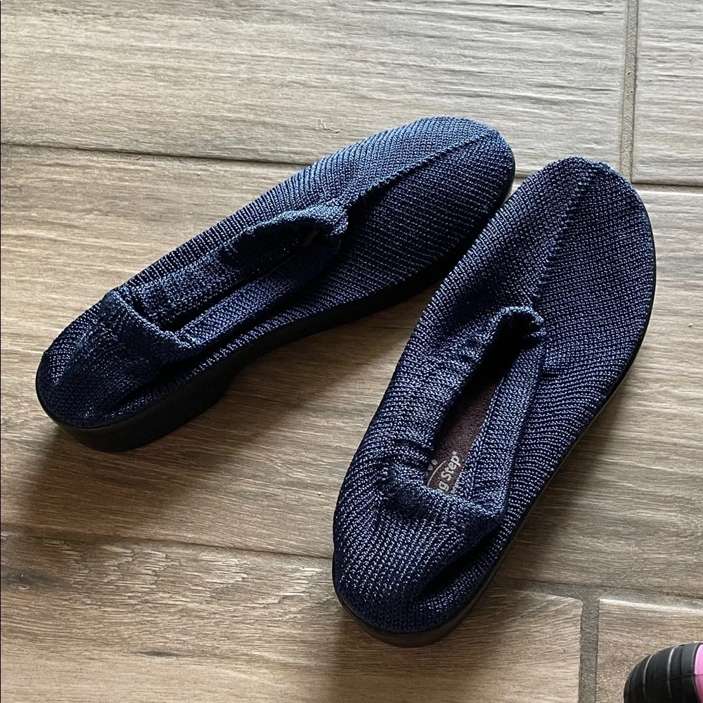 Spring Step Deep Blue Knit Slip-Ons - Picture 4 of 4